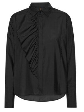 Karmamia - Drew Shirt – Black Cotton - Size Small - NWT